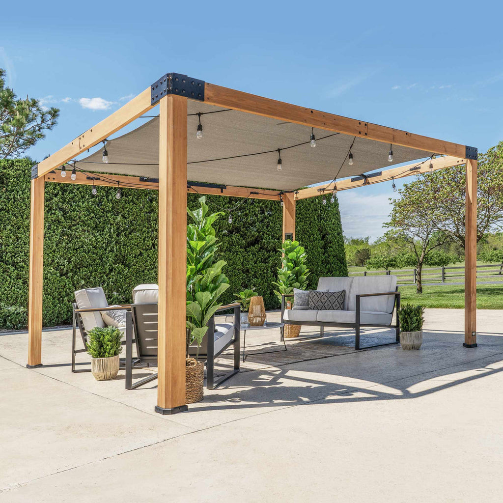 12x10 Brendan Sail Shade Pergola by Backyard Discovery